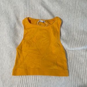 Orange crop top